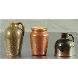 3 Pottery Salesman Samples