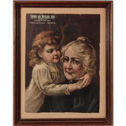 Farmers and Merchants Bank Advertising Lithograph
