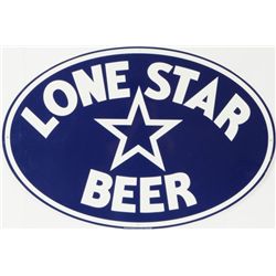 Lone Star Beer Oval Tin Sign 1995