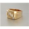Image 1 : 18k Gold Custom Mens Diamond Ring