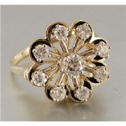 14k Gold Ladies Diamond Ring