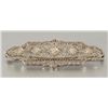Image 2 : 14k Platinum and Diamond Brooch