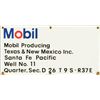 Image 1 : Mobil Texas & New Mexico Porcelain Well Sign
