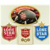 Image 1 : 4 Lone Star Beer Tin Advertising Signs