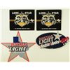 Image 1 : 4 Lone Star Tin Advertising Signs