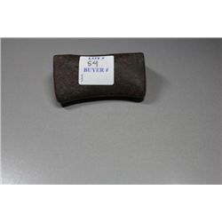 2 11/16"L x 2 3/16"W Ridged Saddle Bannerstone, Madison Co Ex Dutton Coll.