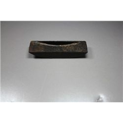 4 1/4"L x 1 1/4"W Cupped Boatstone, Cahokia, Il. Ex Jones Collection