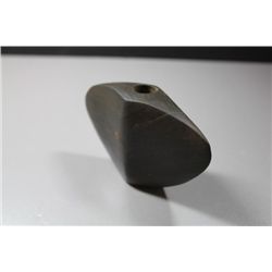 3 13/16"L x 2 3/4"W slate Winged Bannerstone, Ohio