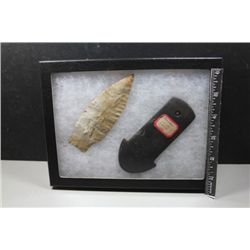 4 3/8" Anchor Pendant & 4 9/16" Dalton, Putnam Co., Illinois