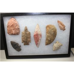 Seven Artifacts; Points and Blades, Lincoln Co., Missouri