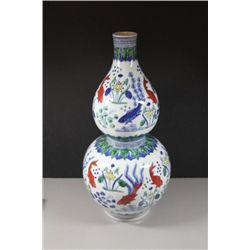 Oriental Double Porcelain Vase
