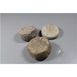 Three Discoidal found by Billy Helms, Cross Co., Arkansas