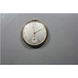 Bulova 17J, 12S 10K RGP Case Watch, Case & Dial ok, Missing Crown, Runs