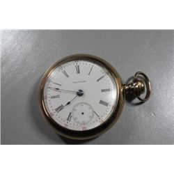 Am. Waltham, 18S, S/N 12557098, 17J, Sec. Hand missing- Runs