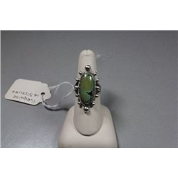 Sterling Turquoise Ring Size 8 1/2