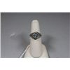 Image 1 : Sterling Ring w Two Carat Aquamarine Stone, Size 7 3/4
