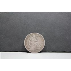 1858o  Seated Half Dollar, F-12