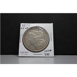 1878CC Morgan Silver Dollar XF-45