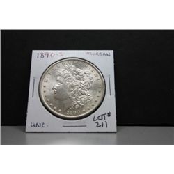 1890S Morgan Silver Dollar MS-60