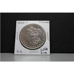 1900S Morgan Silver Dollar AU-55