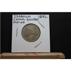 1892 Isabella Commemorative Quarter, MS-60