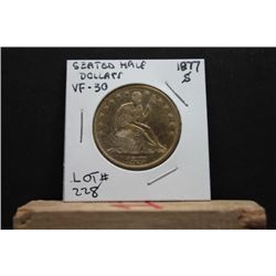 1877S Seated Half dollar VF-30