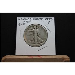 1933S Walking Liberty Half, G-4