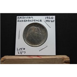 1926 Independence Commemorative Half Dollar, MS-60