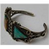 Image 2 : Navajo Silver and Turquoise Bracelet