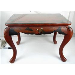 Japanese Hand Painted End Table