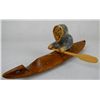 Image 1 : Inuit Eskimo Kayak Sculpture