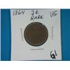 Image 1 : 1864 2 CENT COPPER