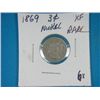 Image 1 : 1869 3 CENT NICKEL