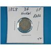 Image 1 : 1868 3 CENT NICKEL