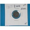 Image 1 : 1857 1/2 DIME