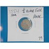 Image 1 : 1854 1/2 DIME