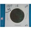 1887 1/2 CENT ENGLISH GREAT BRITIAN
