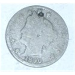 1890 LIBERTY HEAD "V" NICKEL *RARE KEY DATE NICE EARLY NICKEL*!! COIN CAME OUT OF SAFE BOX!!