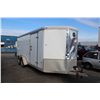 Image 1 : 2008 WELLS CARGO 19' CARGO JOB TRAILER WITH LIGHTING/ SHELVES AND MISC JOB SUPPLIES
