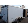 Image 2 : 2008 WELLS CARGO 19' CARGO JOB TRAILER WITH LIGHTING/ SHELVES AND MISC JOB SUPPLIES