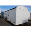 Image 2 : HOMEMADE WHITE 24' JOB BOX TRAILER - NO REGI