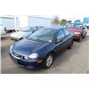 Image 1 : 2002 BLUE CHRYSLER NEON LE 4DR SDN 315,377KM GAS