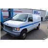 Image 1 : 1998 WHITE FORD ECONOLINE 350 CARGO VAN