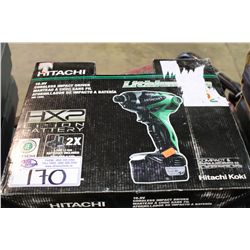 HITACHI CORDLESS IMPACT DRIVER AND DRILL KIT