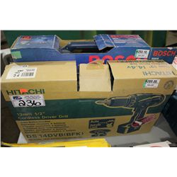 BOSCH AND HITACHI DRILL KIT