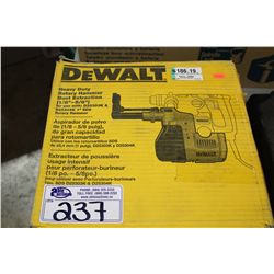 2 DEWALT ROTARY HAMMER DUST EXTRACTORS
