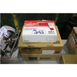 MILWAUKEE CORDLESS SCREWDRIVER AND 2 BOXES OF QUICK DRIVE SCREWS