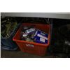 Image 1 : BIN OF RESPIRATORS AND ASSORTED SOLVENTS