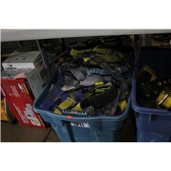 BIN OF SAFTEY HARNESSES