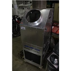HEPA-AIRE 2500 PORTABLE POWER VAC AND VENTING